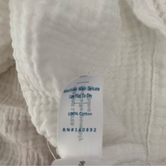 Marine Layer White Gauzy Top Blouse size XL - Picture 6 of 7
